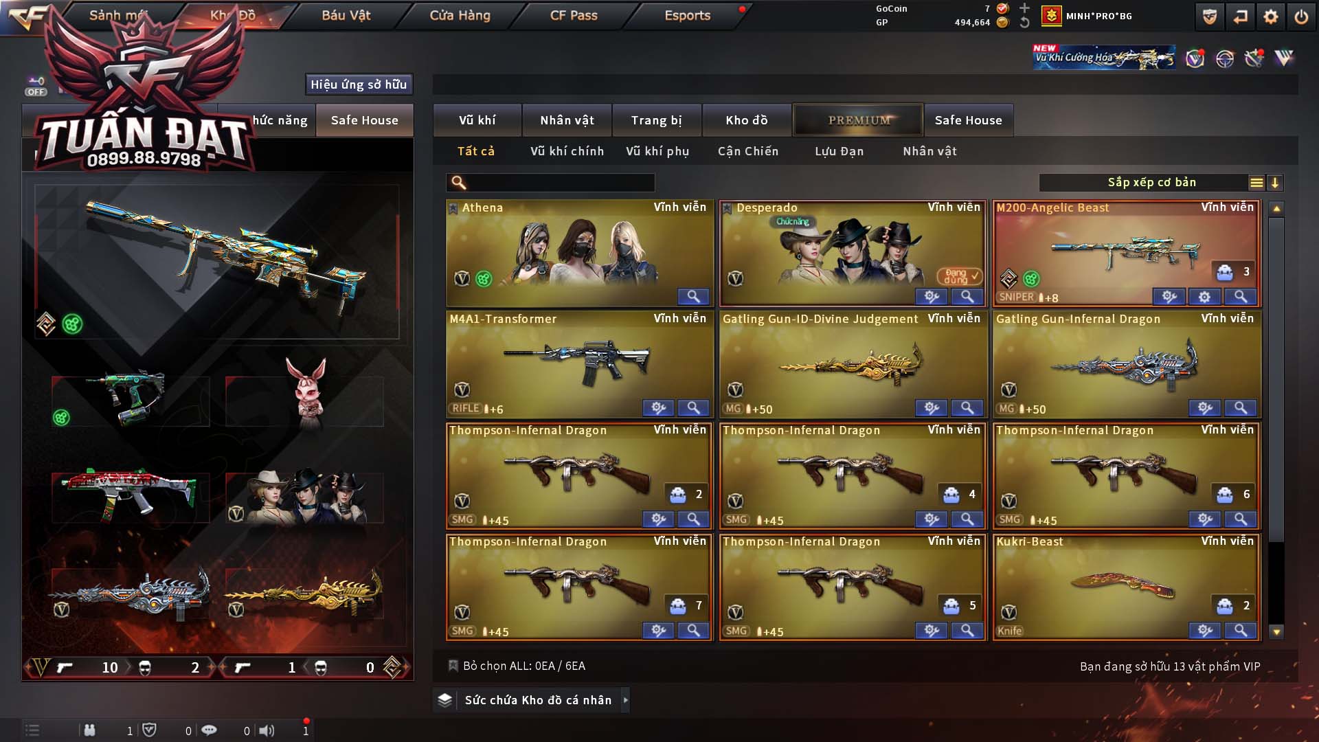 MÃ CF15996 - GIÁ THUÊ : 2M8 - CHIẾN ZOM XINH - VIP4