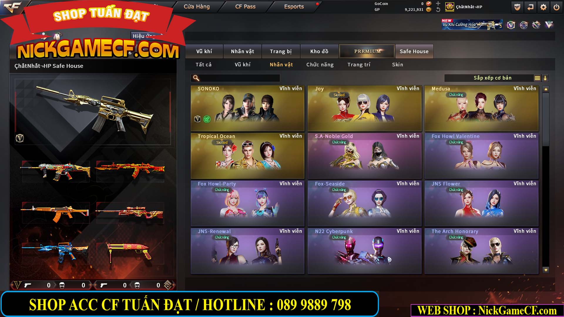 MÃ CF15238 - GIÁ : 4M5 - CHIẾN C4 XINH + ZOM THỦ - 32 VIP - VIP5