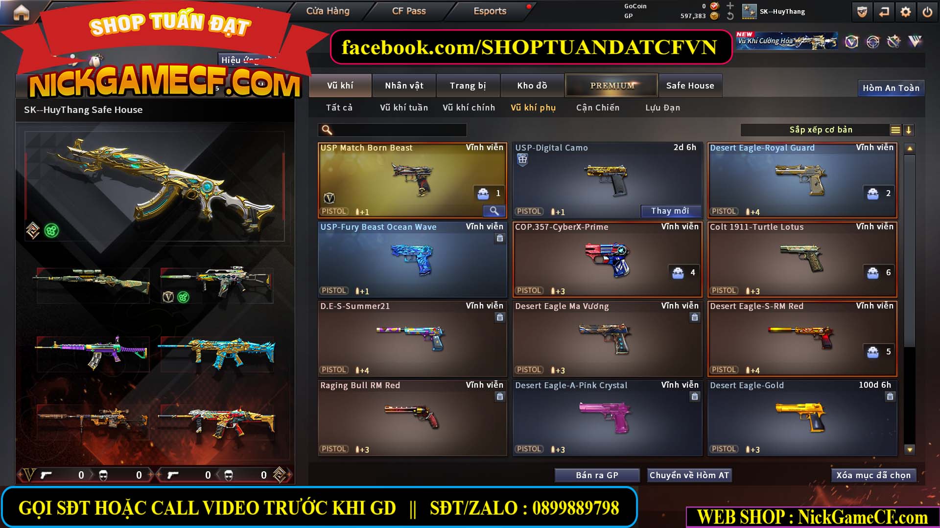 MÃ CF15456 - GIÁ : 2450K - CHIẾN C4 XỊN XÒ LUÔN - VIP4
