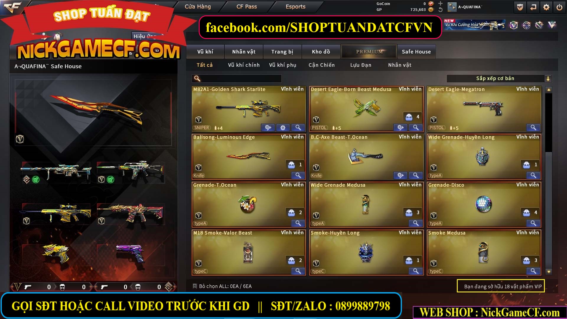 MÃ CF15582 - GIÁ : 3150K - CHIẾN C4 SNIP SIÊU XINH - 18 VIP - VIP4