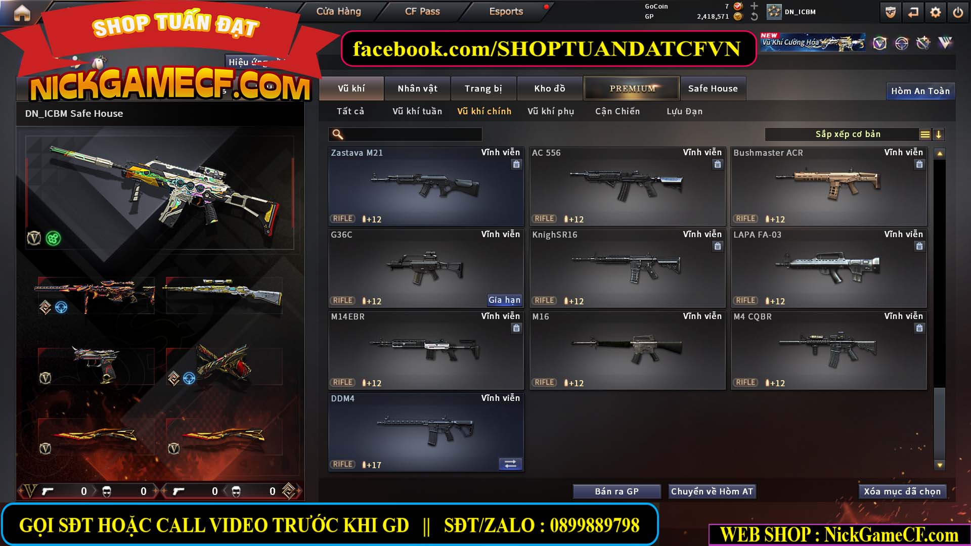 MÃ CF15603 - GIÁ : 6999K - CHIẾN C4 SIÊU XỊN - 35 VIP - VIP6