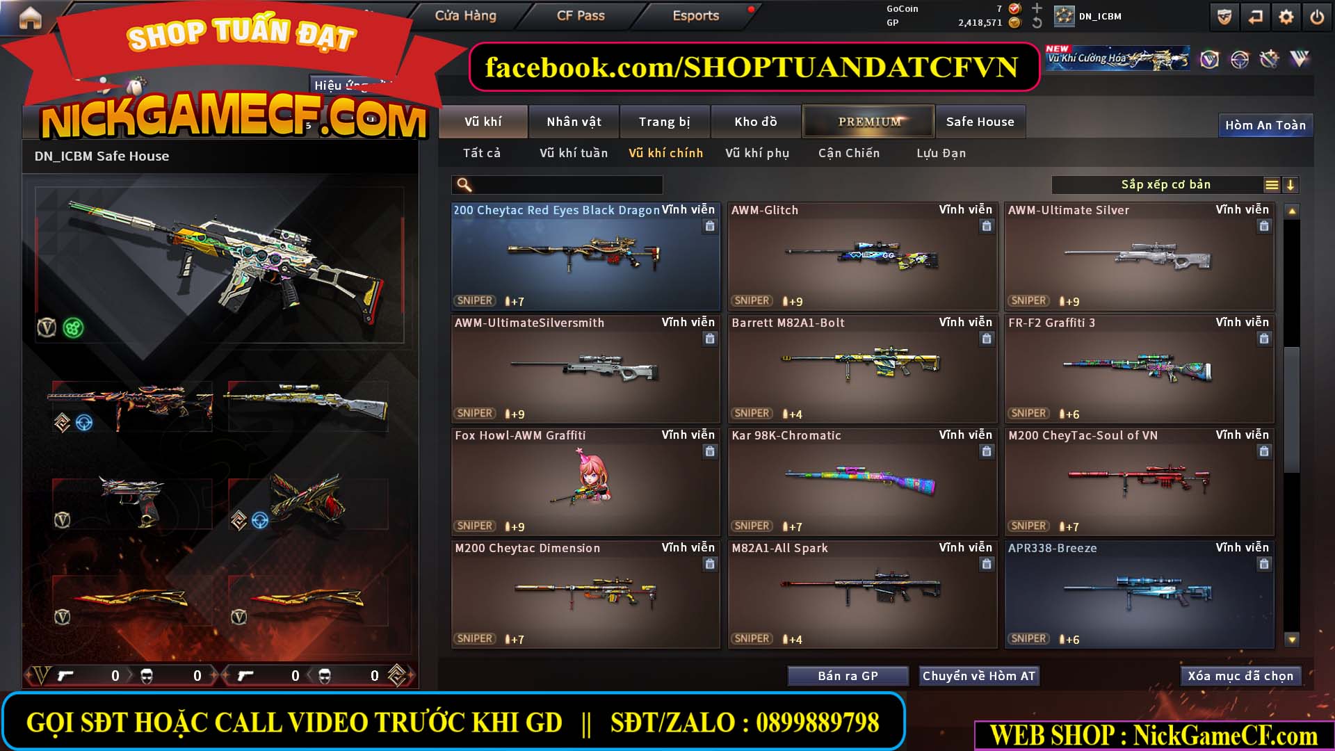 MÃ CF15603 - GIÁ : 6999K - CHIẾN C4 SIÊU XỊN - 35 VIP - VIP6
