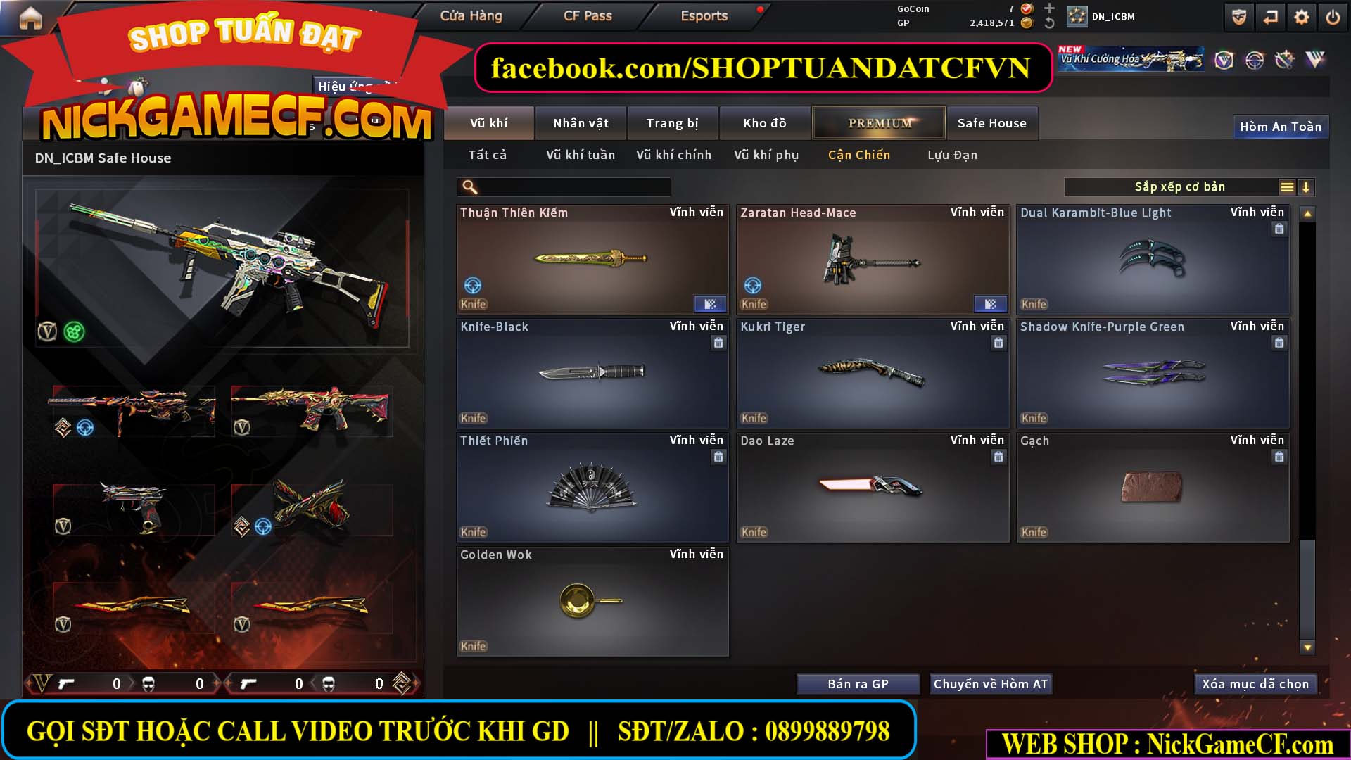 MÃ CF15603 - GIÁ : 6999K - CHIẾN C4 SIÊU XỊN - 35 VIP - VIP6