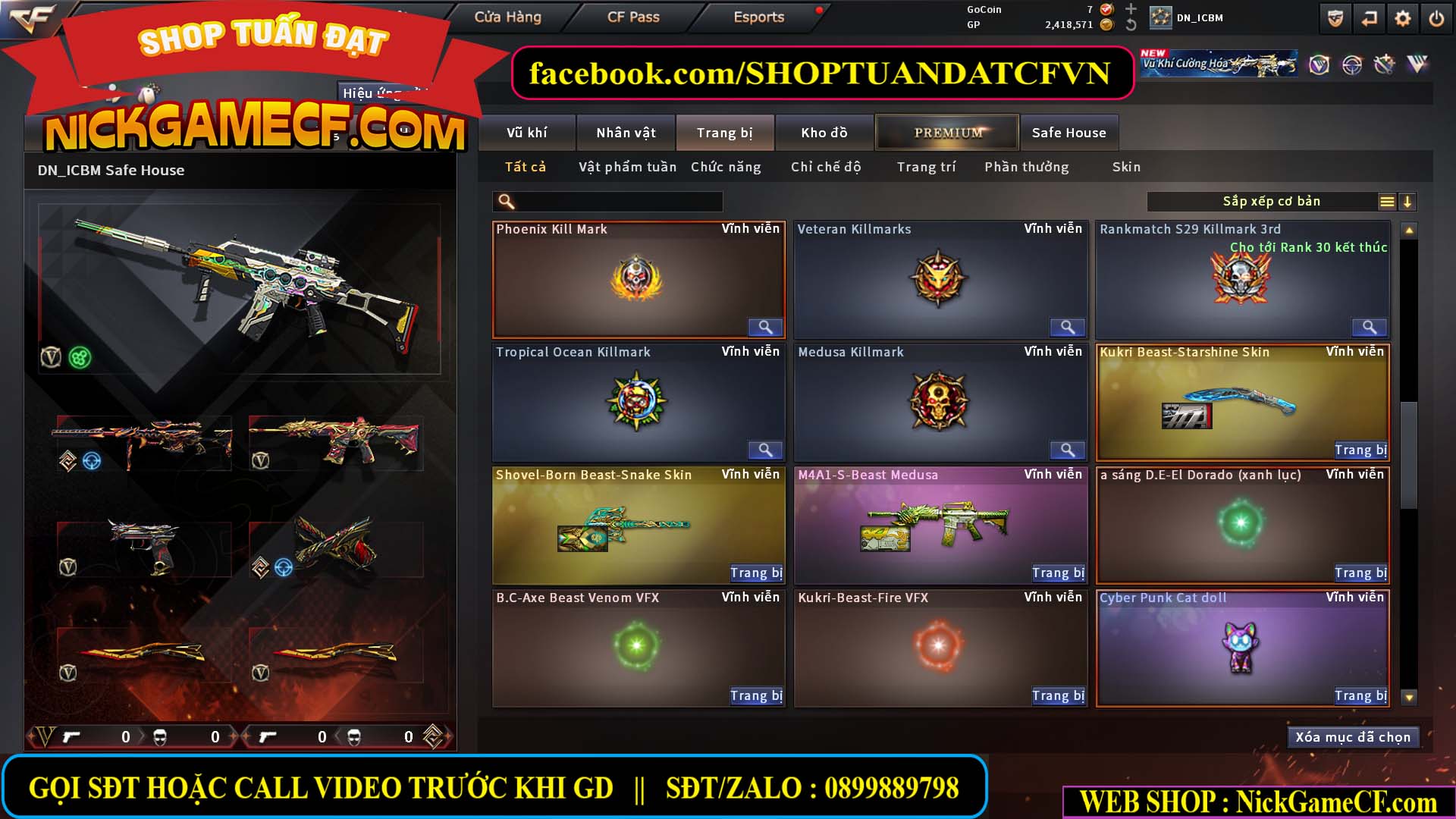 MÃ CF15603 - GIÁ : 6999K - CHIẾN C4 SIÊU XỊN - 35 VIP - VIP6