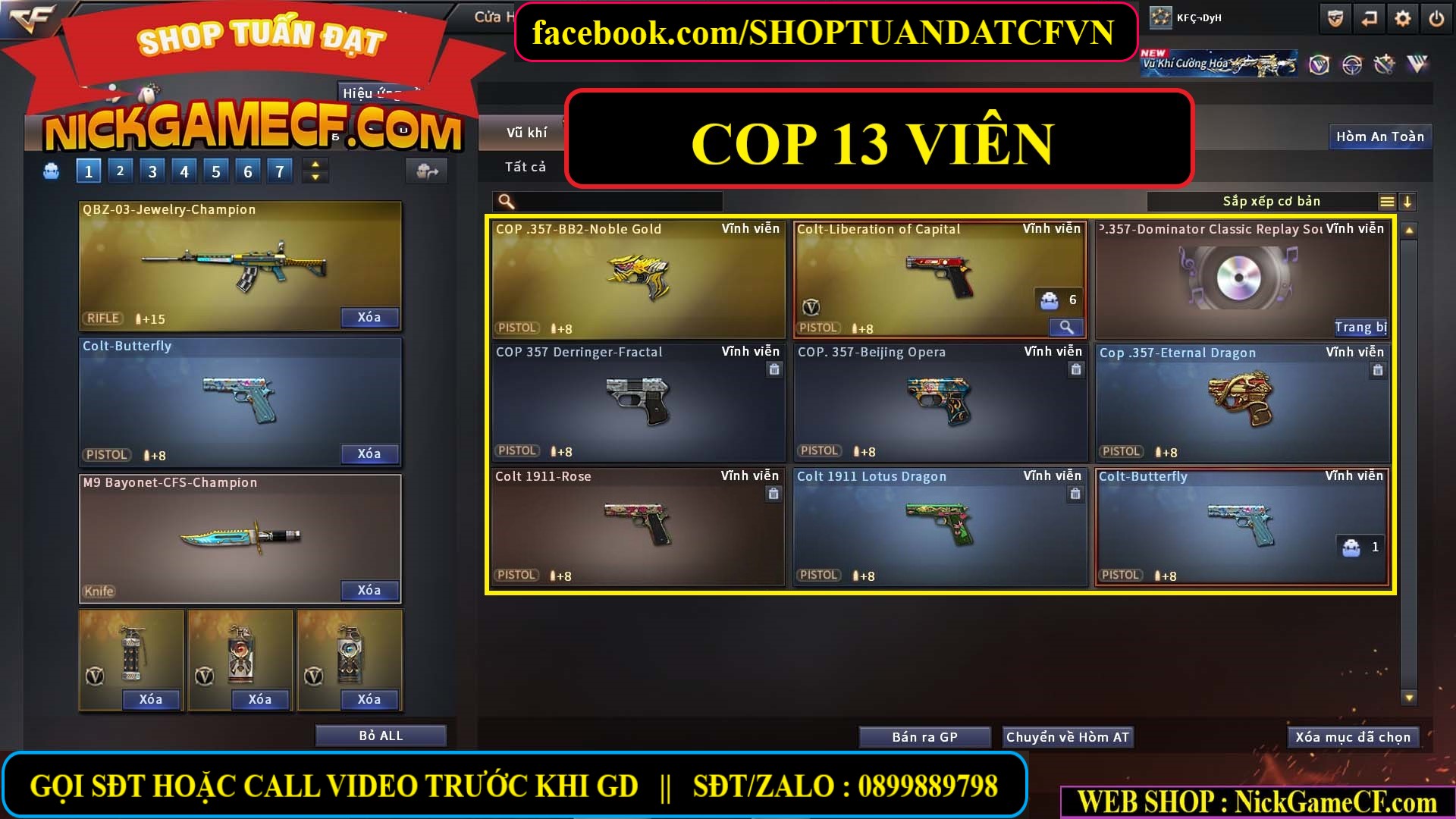 MÃ CF15603 - GIÁ : 6999K - CHIẾN C4 SIÊU XỊN - 35 VIP - VIP6