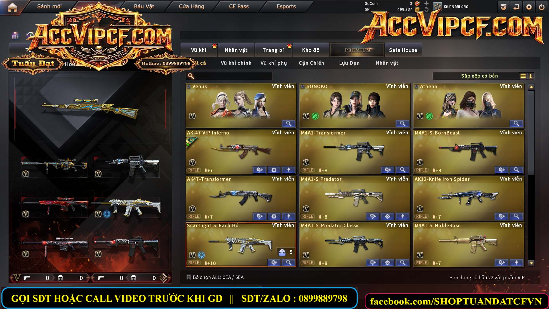 MÃ CF15656 - GIÁ : 2750K - CHIẾN SNIP ĐẸP - C4 XINH - 22 VIP - VIP4