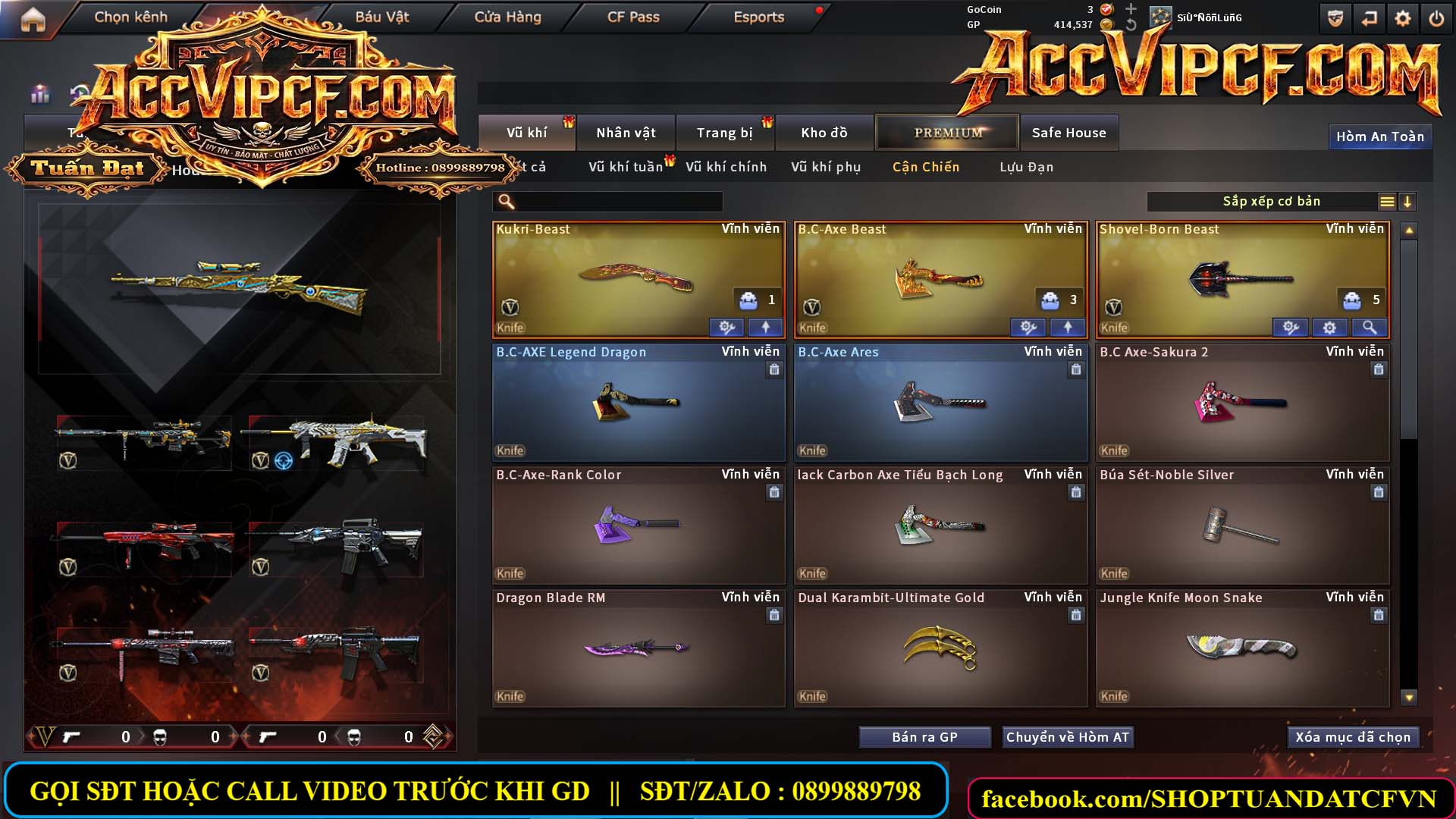 MÃ CF15656 - GIÁ : 2750K - CHIẾN SNIP ĐẸP - C4 XINH - 22 VIP - VIP4