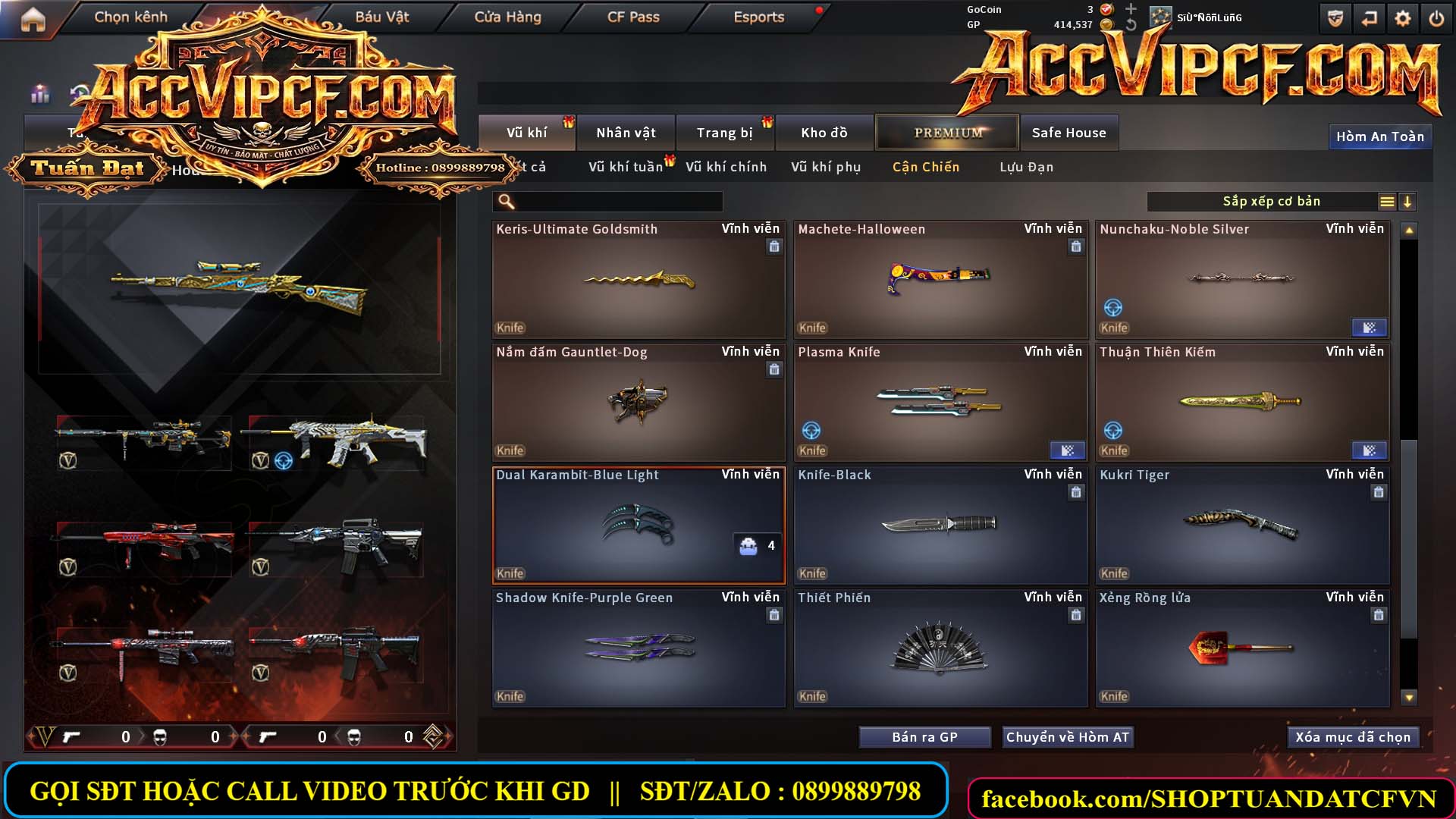 MÃ CF15656 - GIÁ : 2750K - CHIẾN SNIP ĐẸP - C4 XINH - 22 VIP - VIP4