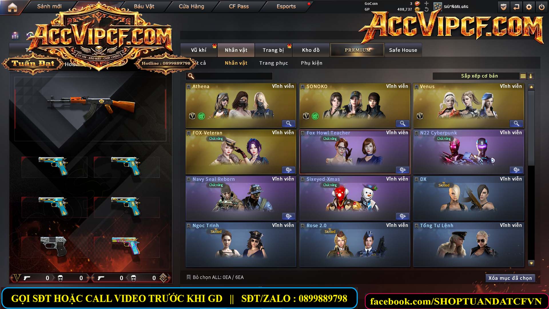 MÃ CF15656 - GIÁ : 2750K - CHIẾN SNIP ĐẸP - C4 XINH - 22 VIP - VIP4