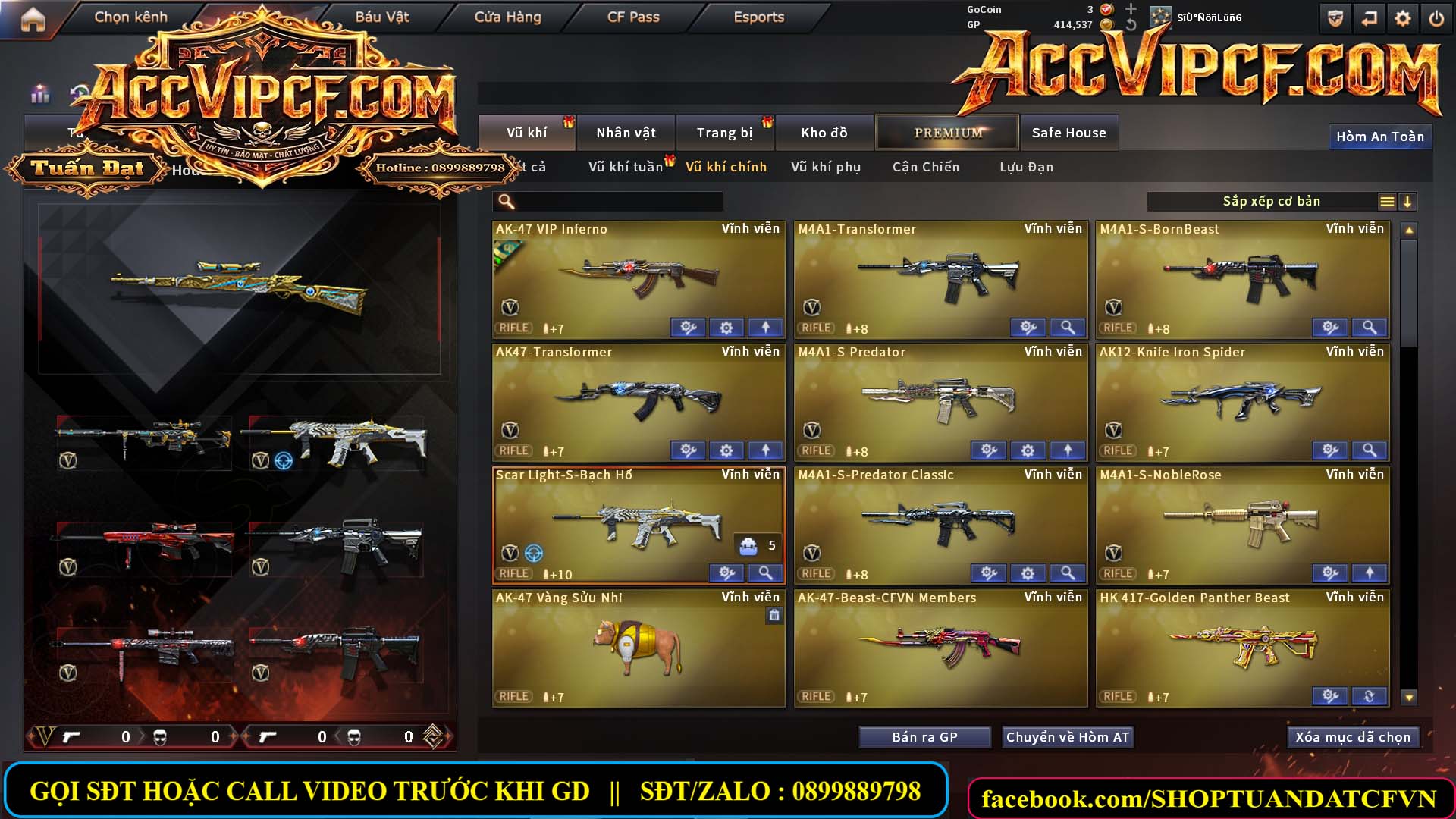 MÃ CF15656 - GIÁ : 2750K - CHIẾN SNIP ĐẸP - C4 XINH - 22 VIP - VIP4
