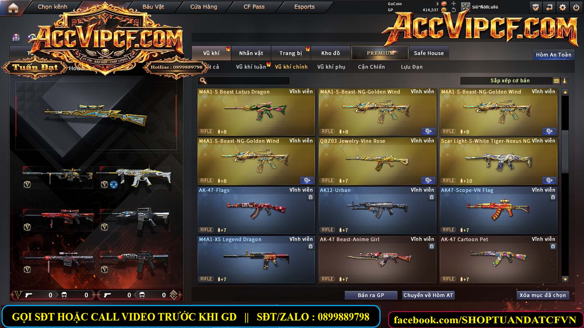 MÃ CF15656 - GIÁ : 2750K - CHIẾN SNIP ĐẸP - C4 XINH - 22 VIP - VIP4