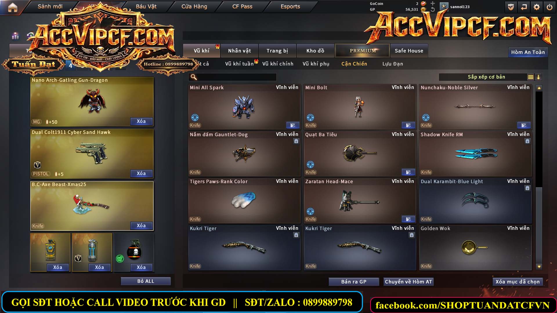 MÃ CF15660 - GIÁ : 1850K - CHIẾN C4 - ZOM NHỎ - 12 VIP - VIP4