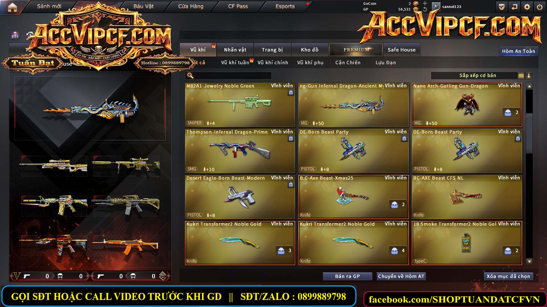 MÃ CF15660 - GIÁ : 1850K - CHIẾN C4 - ZOM NHỎ - 12 VIP - VIP4