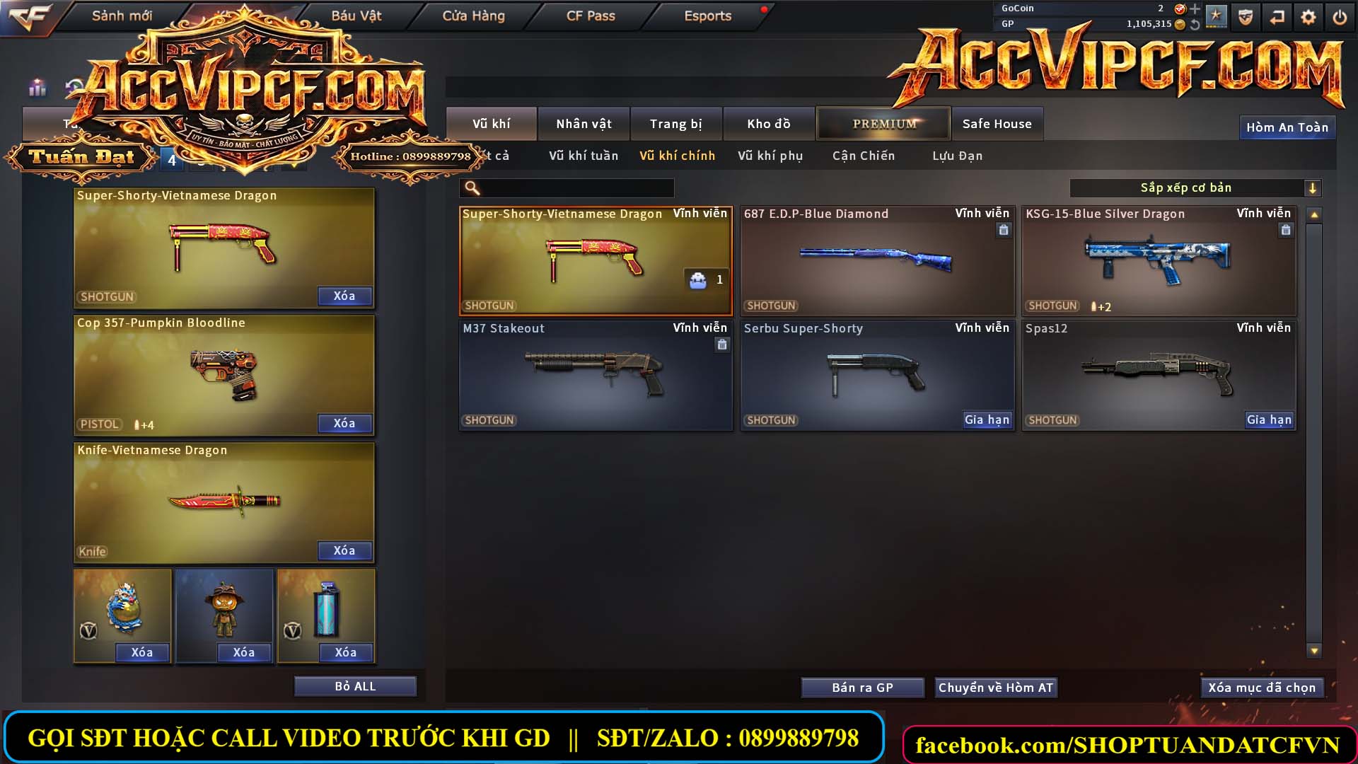 MÃ CF15674 - GIÁ : 3550K - CHIẾN C4 SNIP SIÊU HÓT - 14 VIP - VIP4