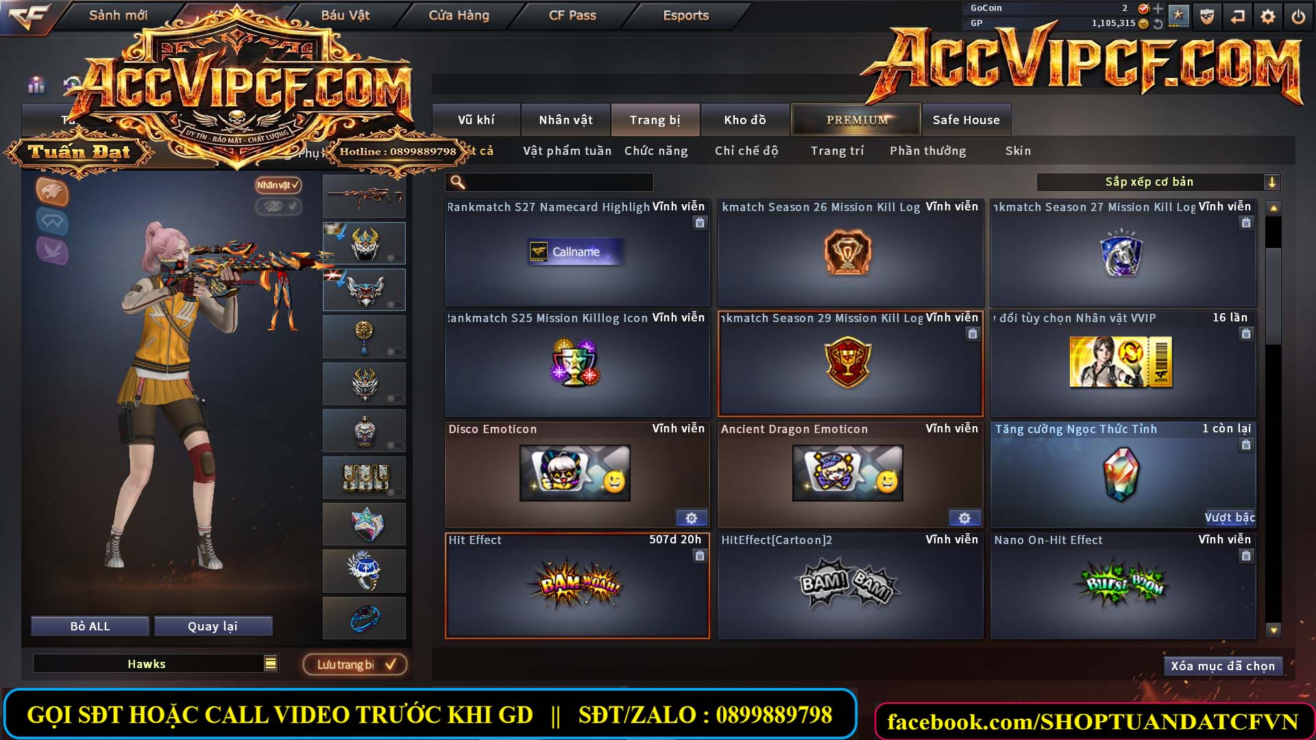 MÃ CF15674 - GIÁ : 3550K - CHIẾN C4 SNIP SIÊU HÓT - 14 VIP - VIP4