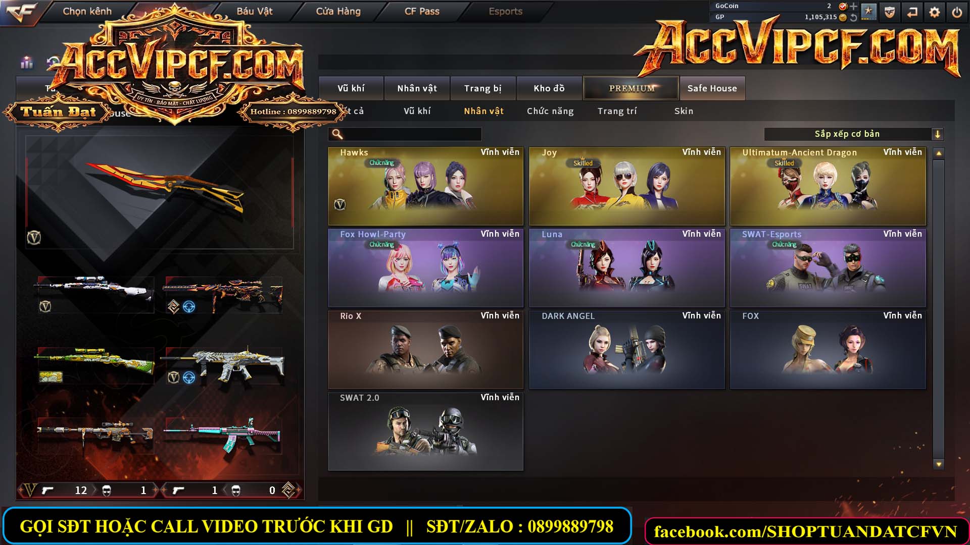 MÃ CF15674 - GIÁ : 3550K - CHIẾN C4 SNIP SIÊU HÓT - 14 VIP - VIP4