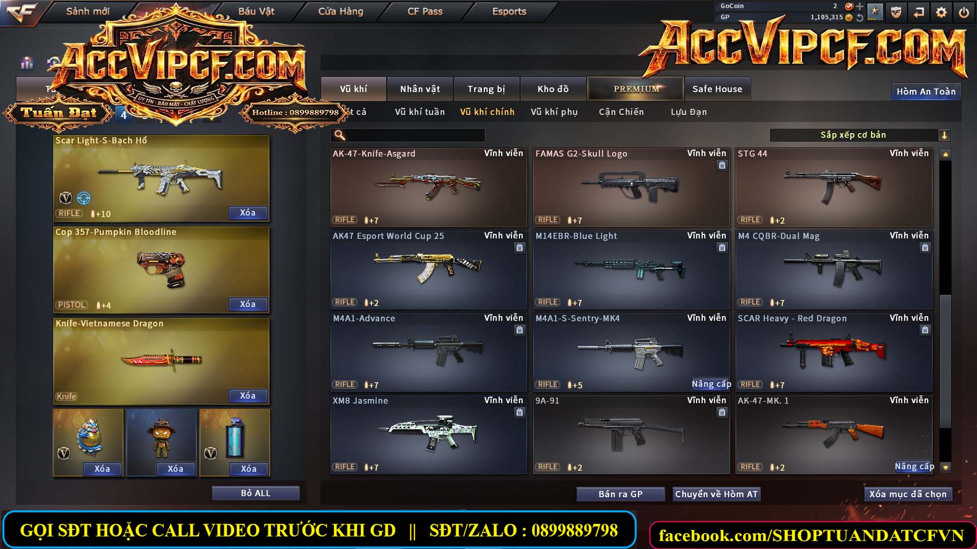MÃ CF15674 - GIÁ : 3550K - CHIẾN C4 SNIP SIÊU HÓT - 14 VIP - VIP4