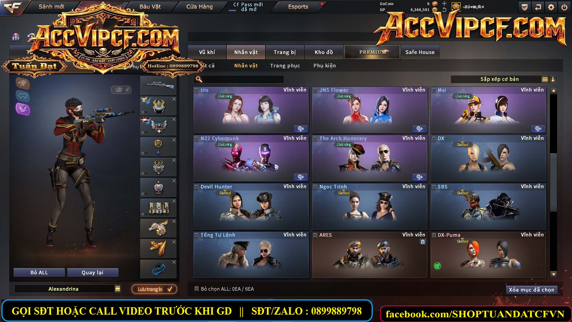 MÃ CF15688 - GIÁ : 6M8 - CHIẾN C4 - SNIP XỊN - 74 VIP - VIP6