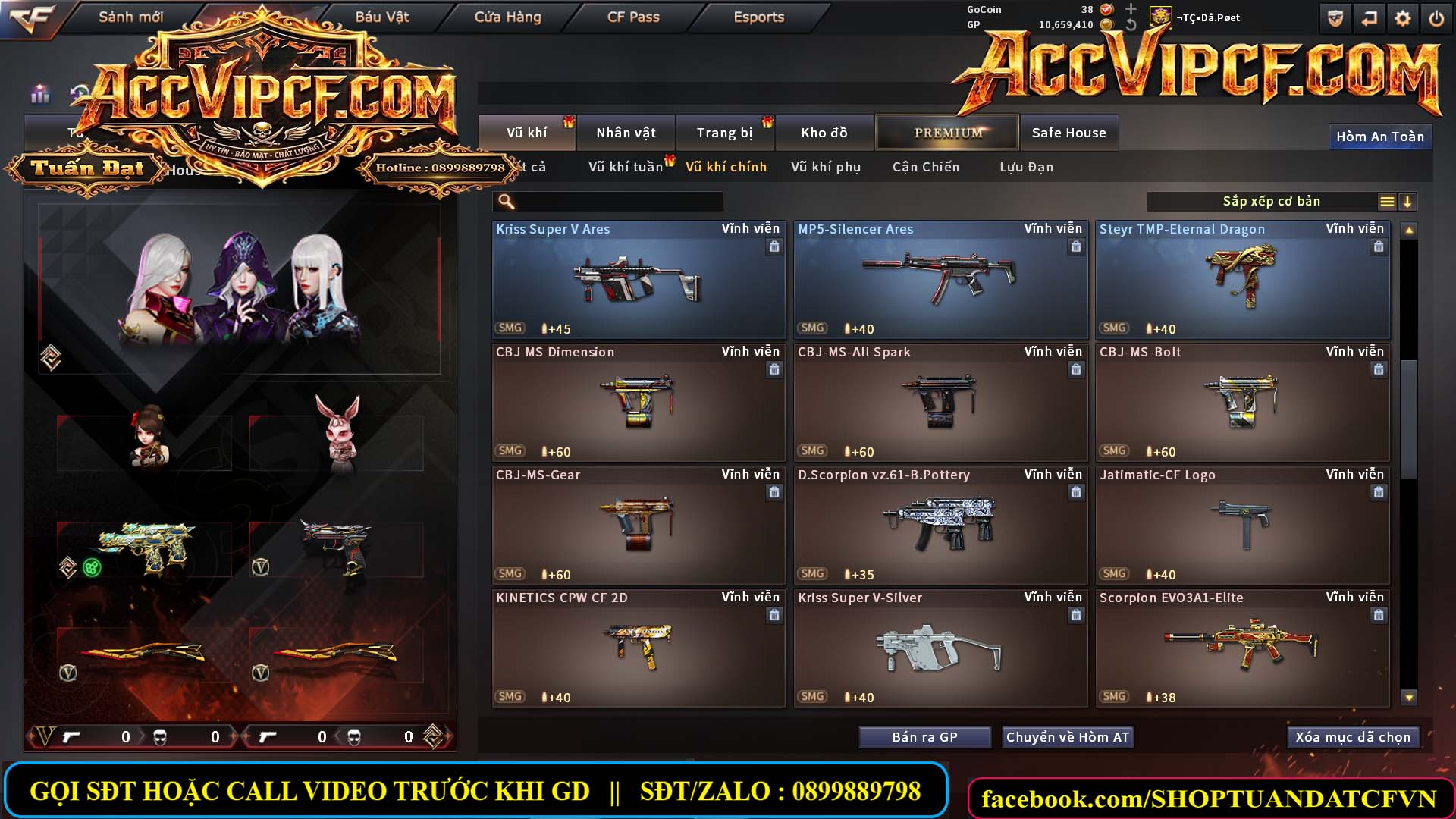 MÃ CF15755 - GIÁ : 9999K - CHIẾN ZOM XỊN - C4 XINH - 45 VIP - VIP7