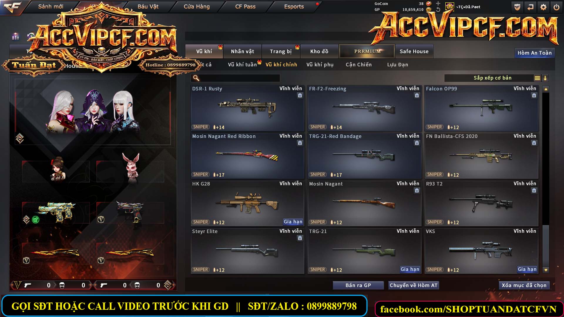 MÃ CF15755 - GIÁ : 9999K - CHIẾN ZOM XỊN - C4 XINH - 45 VIP - VIP7