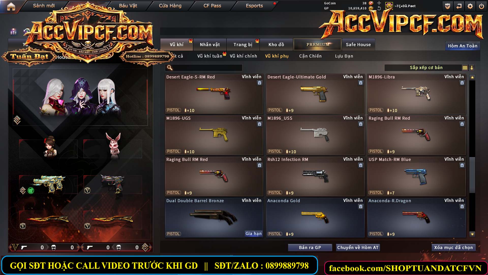 MÃ CF15755 - GIÁ : 9999K - CHIẾN ZOM XỊN - C4 XINH - 45 VIP - VIP7