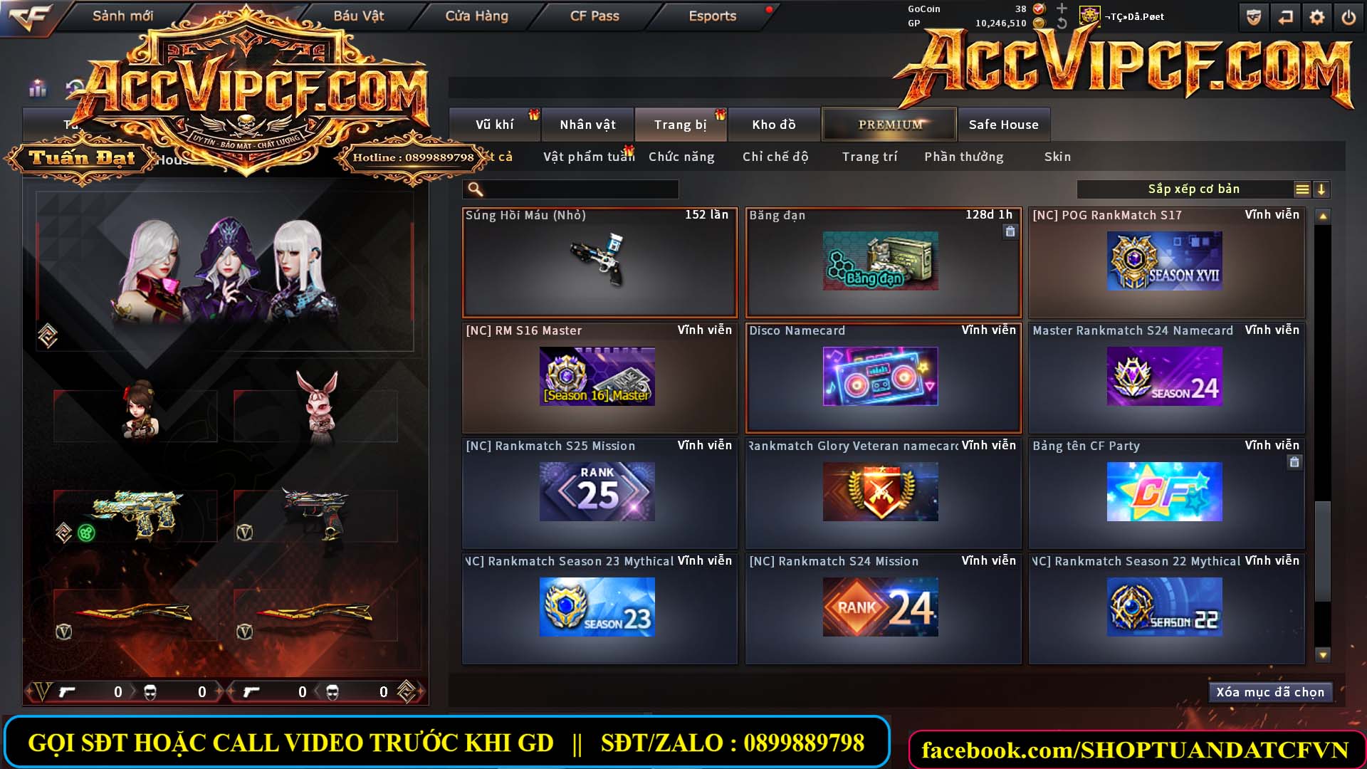MÃ CF15755 - GIÁ : 9999K - CHIẾN ZOM XỊN - C4 XINH - 45 VIP - VIP7