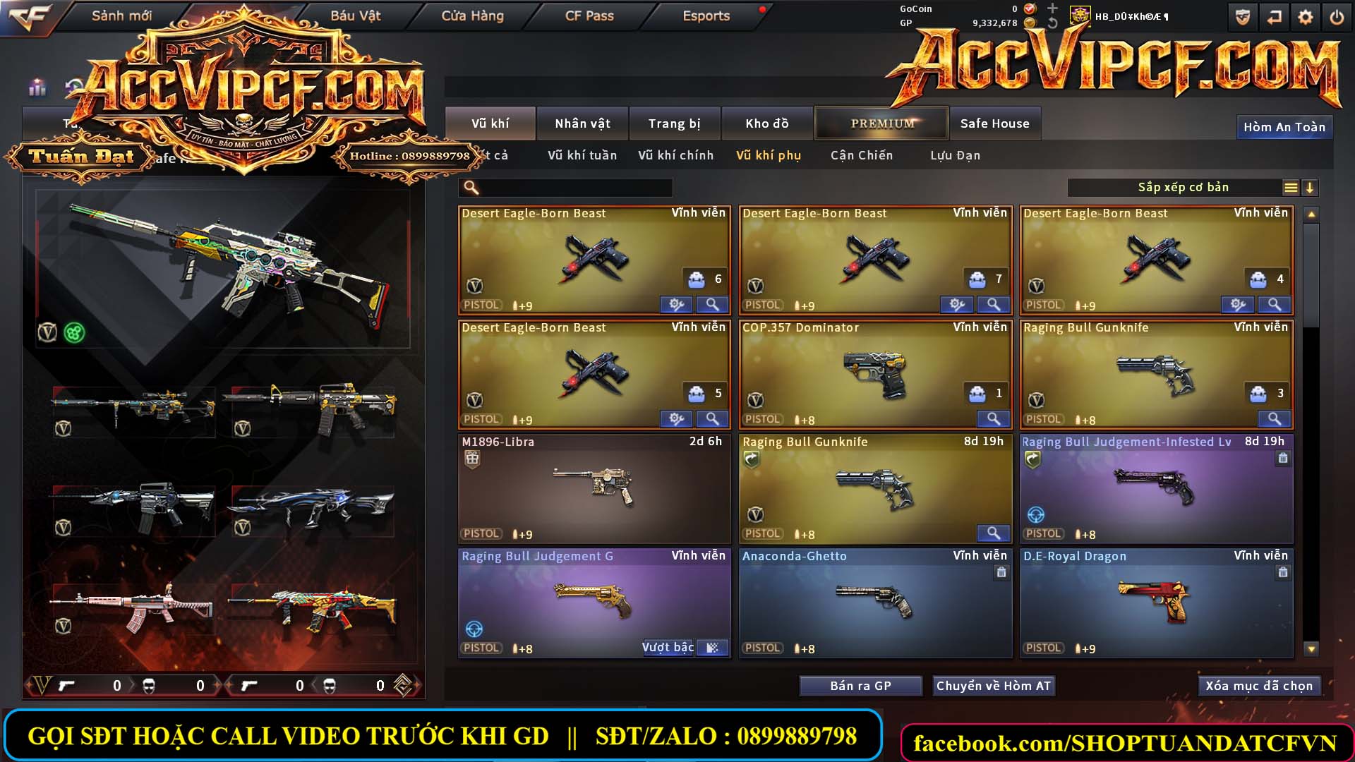 MÃ CF15764 - GIÁ : 4350K - CHIẾN C4 + ZOM THỦ - 33 VIP - VIP5