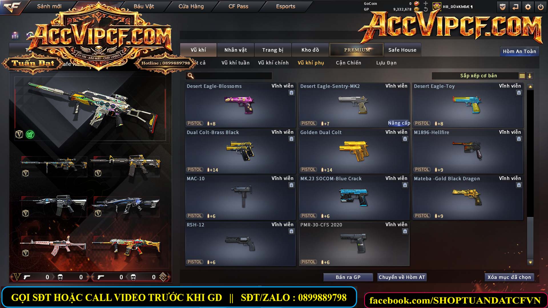 MÃ CF15764 - GIÁ : 4350K - CHIẾN C4 + ZOM THỦ - 33 VIP - VIP5