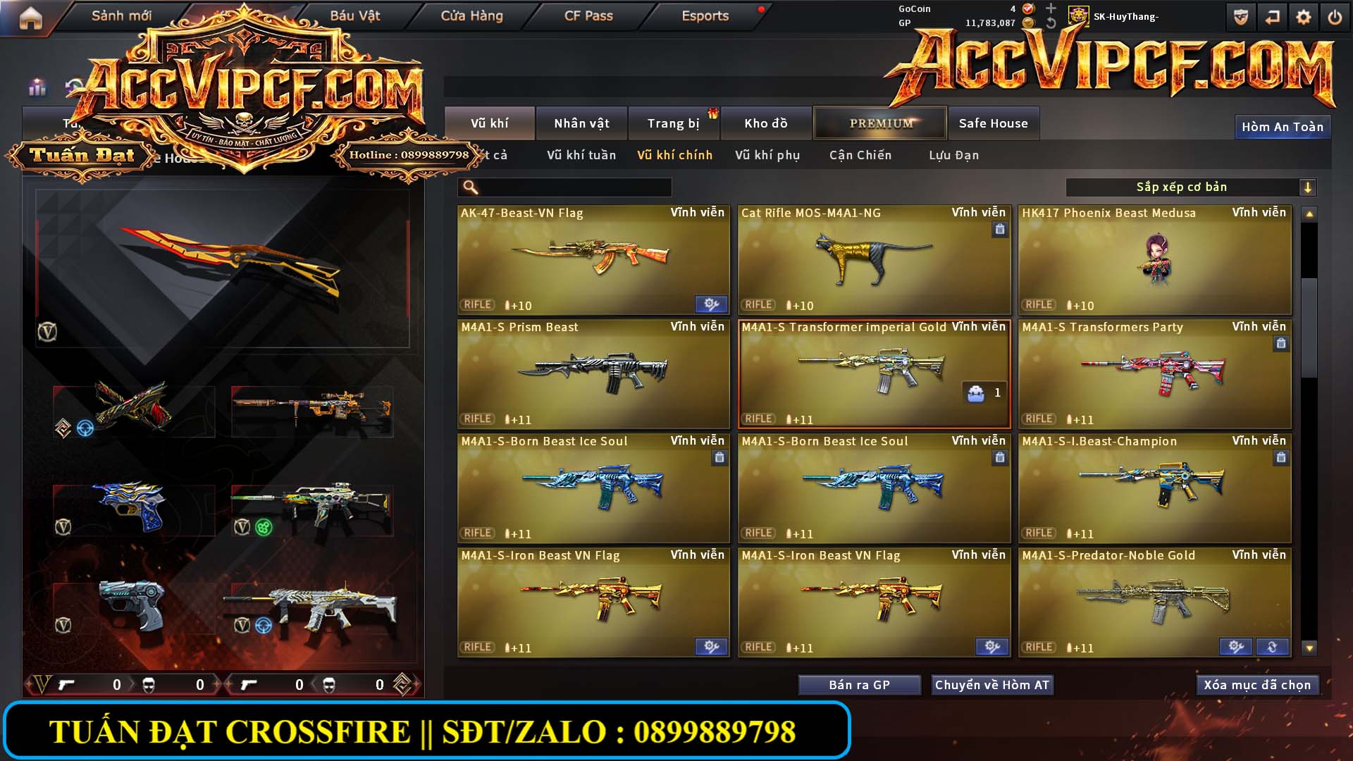 MÃ CF15826 - GIÁ : 4M8 - C4 XỊN XÒ - 40 VIP - VIP7