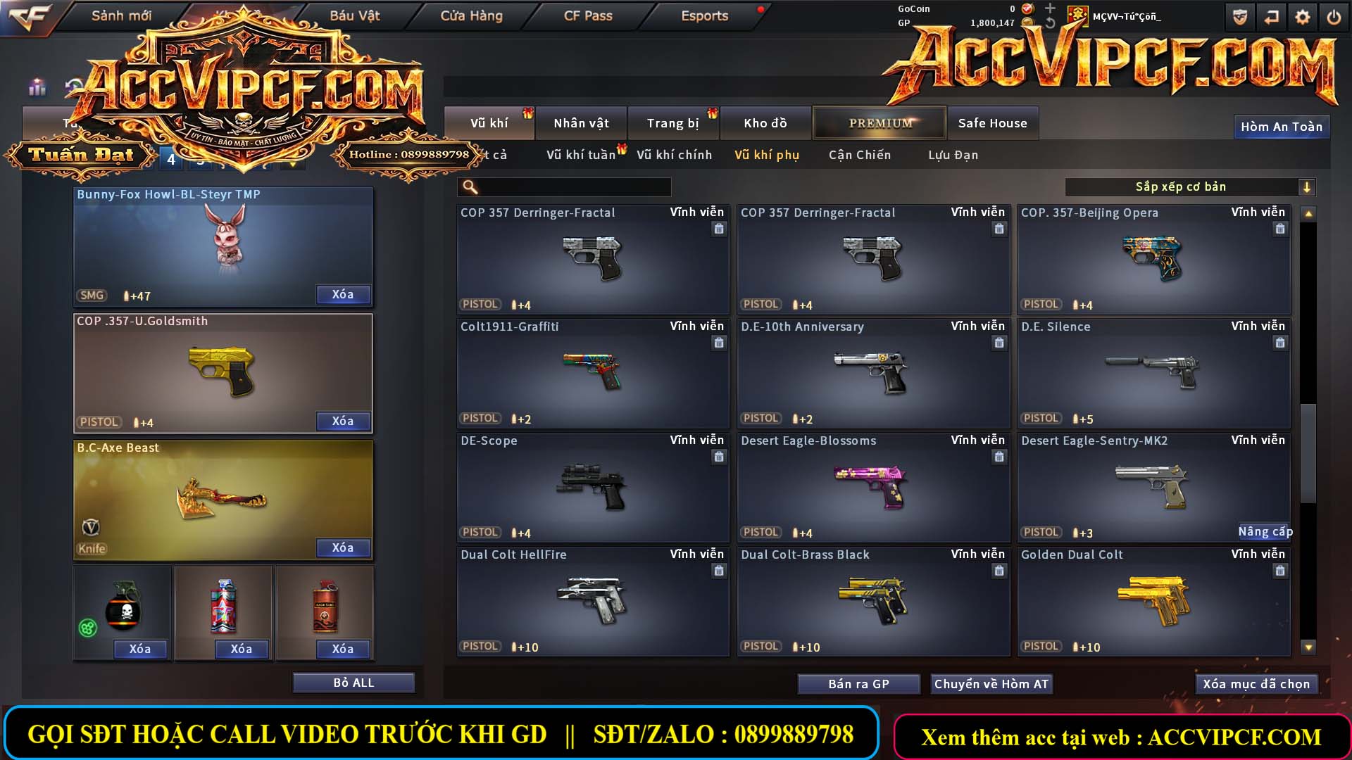 MÃ CF15844 - GIÁ THUÊ : 4M3 - CHIẾN ZOM XINH, C4 NHẸ - 26 VIP - VIP4
