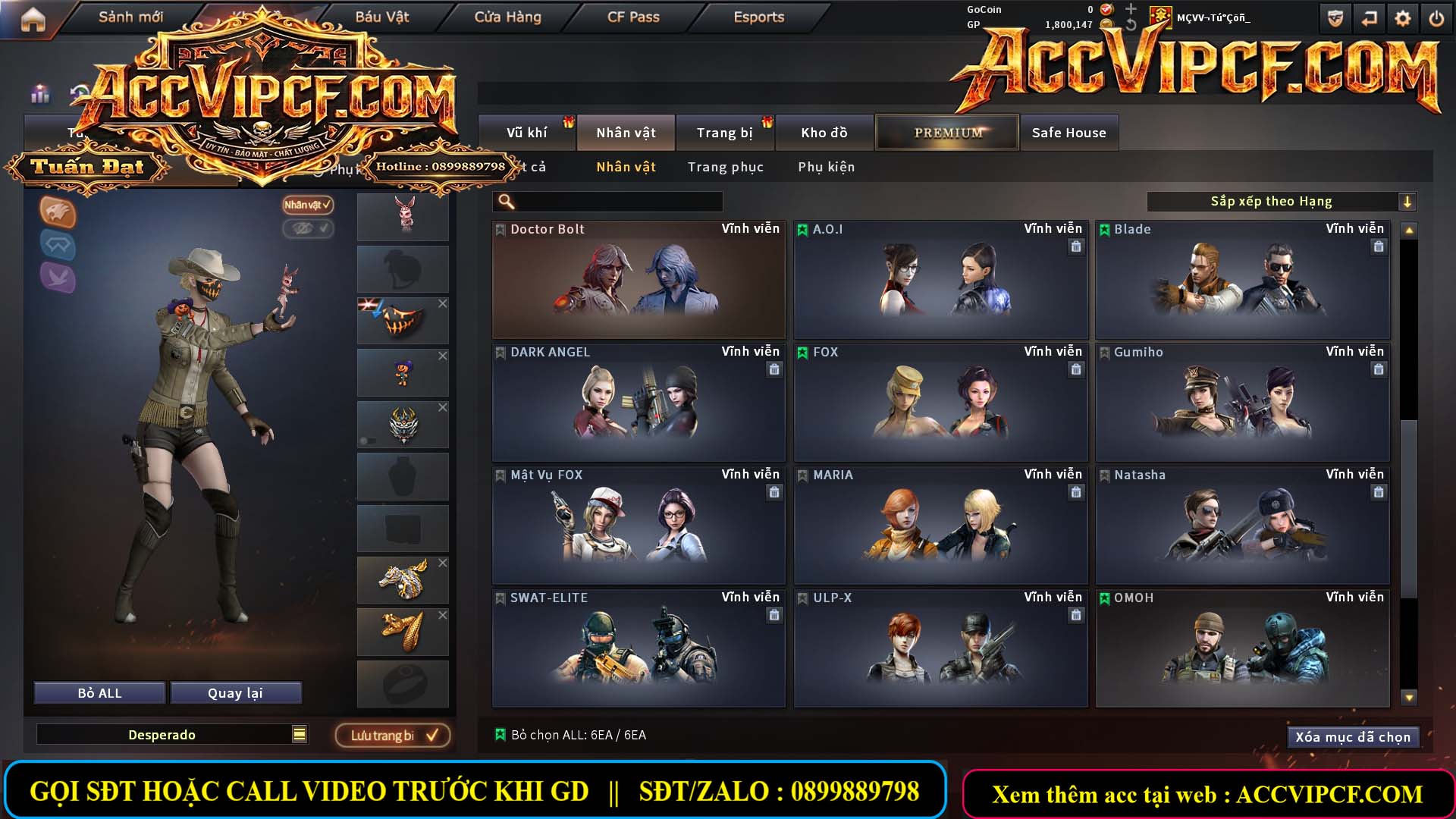 MÃ CF15844 - GIÁ THUÊ : 4M3 - CHIẾN ZOM XINH, C4 NHẸ - 26 VIP - VIP4