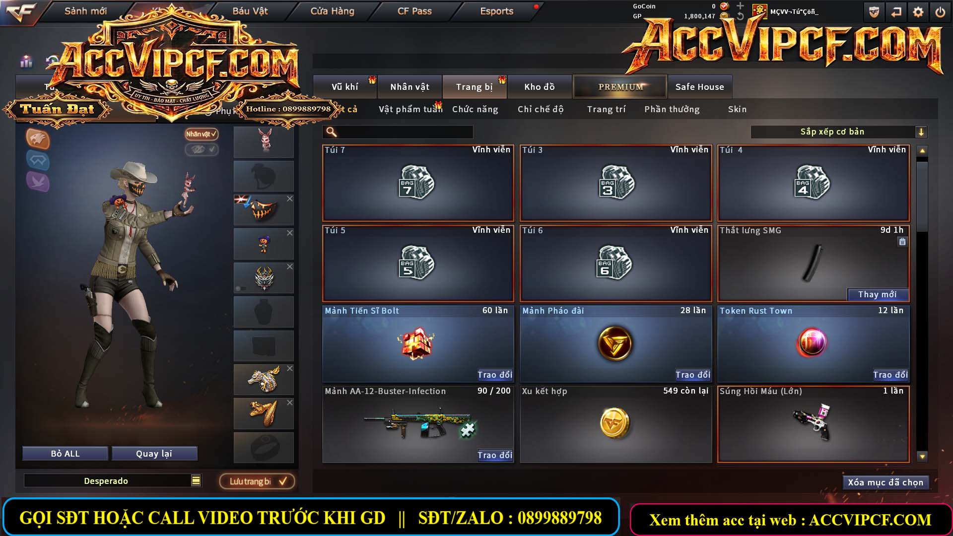 MÃ CF15844 - GIÁ THUÊ : 4M3 - CHIẾN ZOM XINH, C4 NHẸ - 26 VIP - VIP4